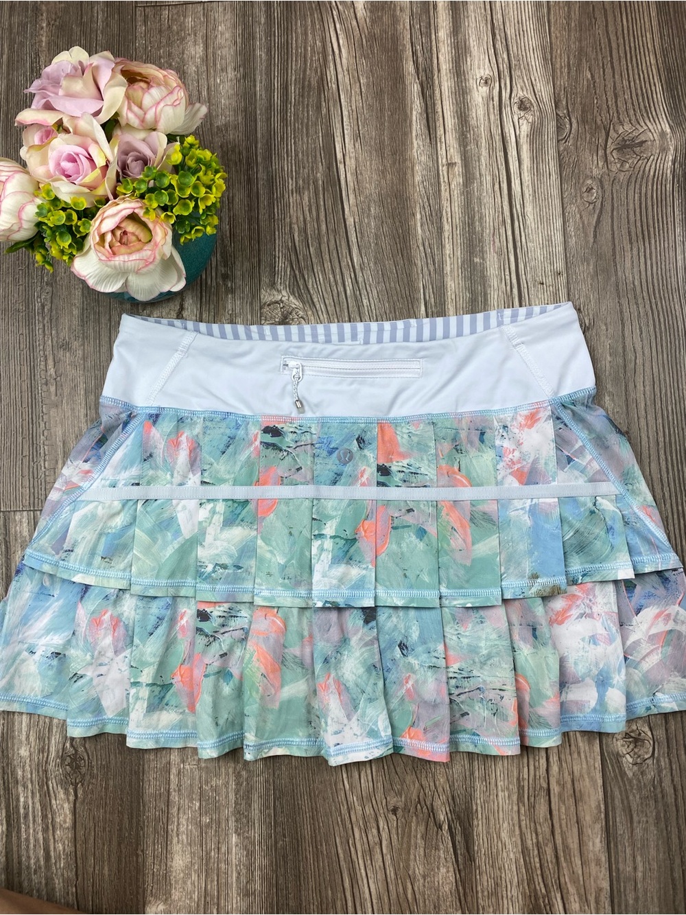 Lululemon  🍋 Pacesetter Skirt Skort Blush Illusion Sz 6